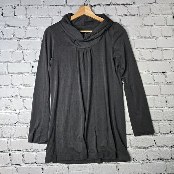 Patagonia Organic Cotton Blend Gray Cowl Neck Long Sleeve Tunic Top Size Medium - Picture 1 of 11